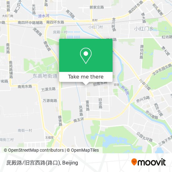 庑殿路/旧宫西路(路口) map