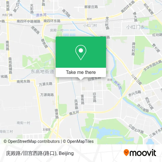 庑殿路/旧宫西路(路口) map