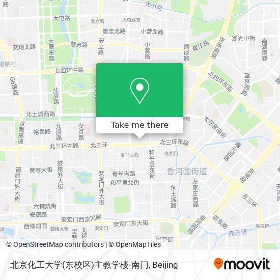 北京化工大学(东校区)主教学楼-南门 map