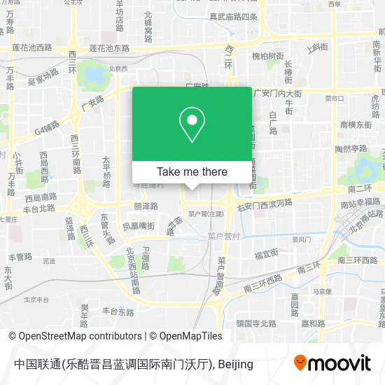 中国联通(乐酷晋昌蓝调国际南门沃厅) map