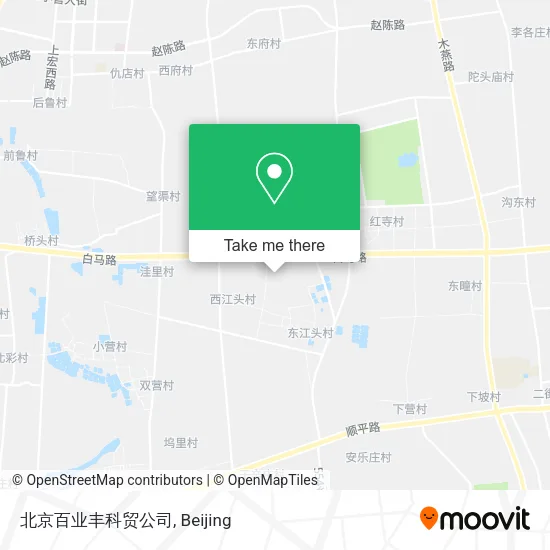 北京百业丰科贸公司 map