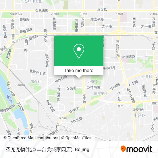 圣宠宠物(北京丰台美域家园店) map