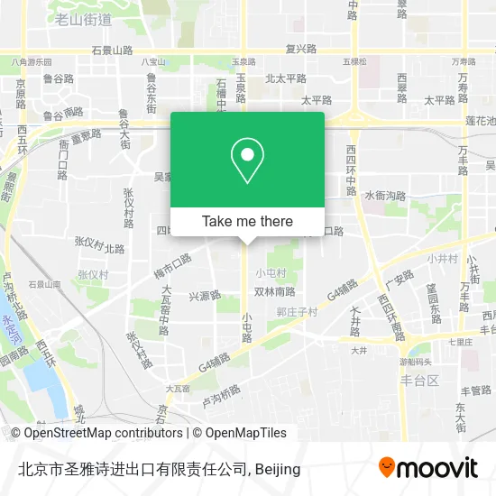 北京市圣雅诗进出口有限责任公司 map