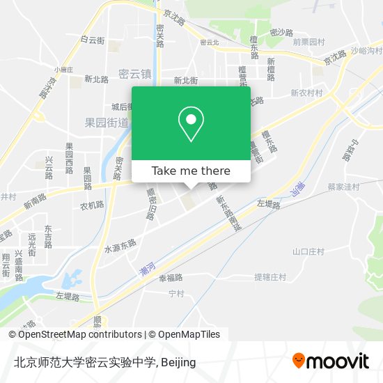 北京师范大学密云实验中学 map