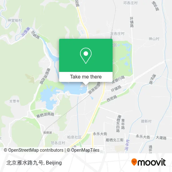 北京雁水路九号 map