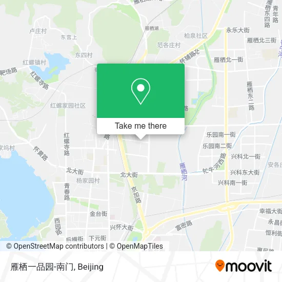 雁栖一品园-南门 map