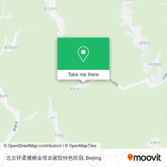 北京怀柔雁栖金塔农家院特色民宿 map