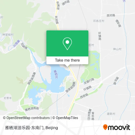 雁栖湖游乐园-东南门 map