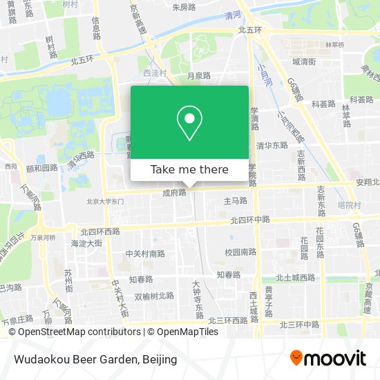 Wudaokou Beer Garden map