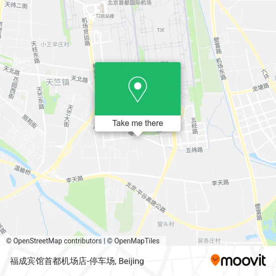 福成宾馆首都机场店-停车场 map