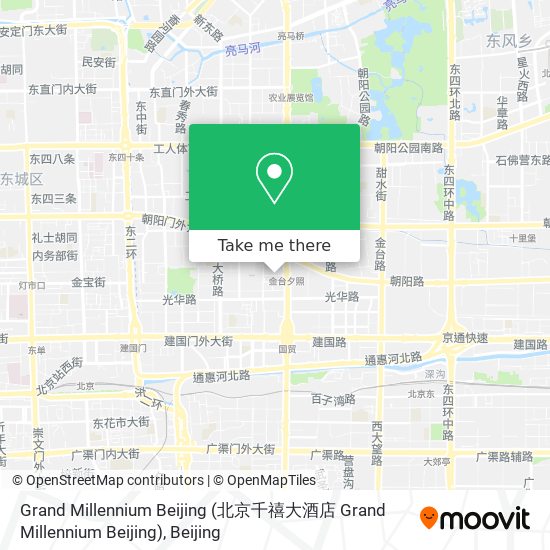 Grand Millennium Beijing map