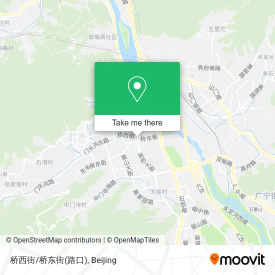 桥西街/桥东街(路口) map