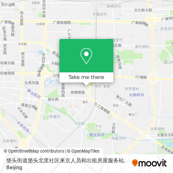 垡头街道垡头北里社区来京人员和出租房屋服务站 map