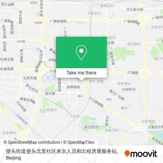 垡头街道垡头北里社区来京人员和出租房屋服务站 map