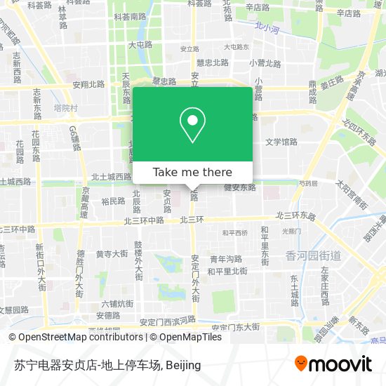 苏宁电器安贞店-地上停车场 map