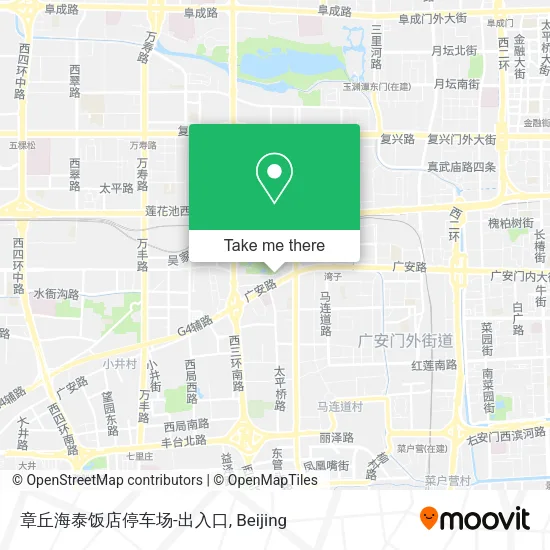 章丘海泰饭店停车场-出入口 map