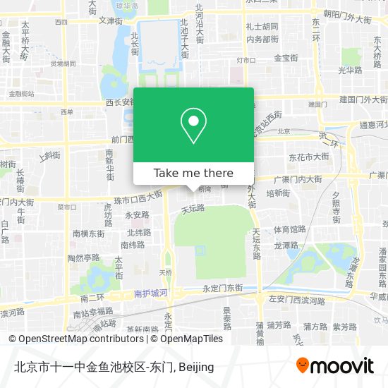 北京市十一中金鱼池校区-东门 map