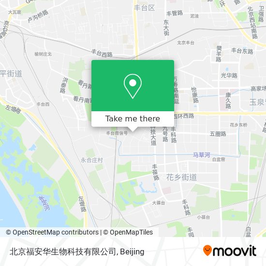 北京福安华生物科技有限公司 map