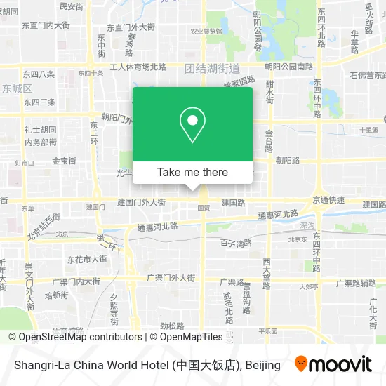 Shangri-La China World Hotel (中国大饭店) map