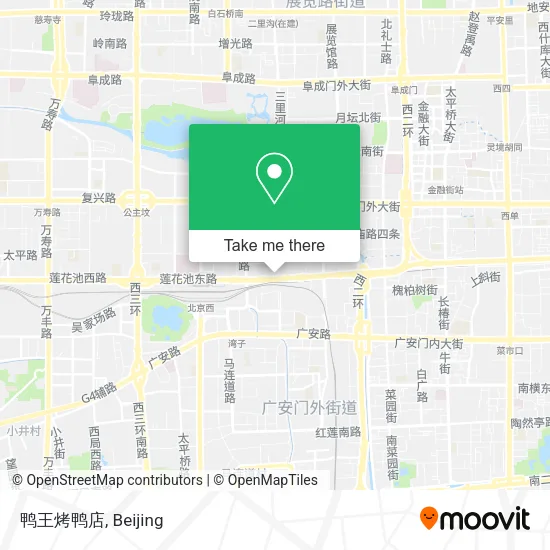 鸭王烤鸭店 map
