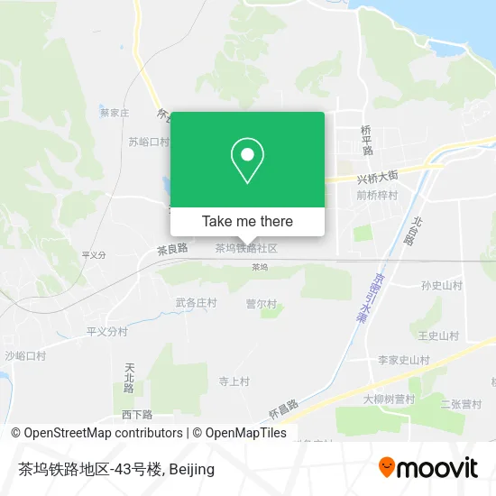 茶坞铁路地区-43号楼 map