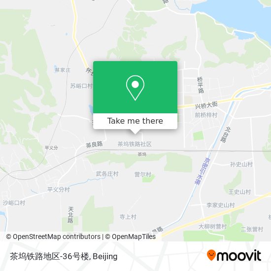 茶坞铁路地区-36号楼 map