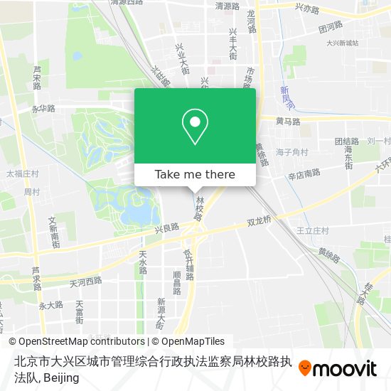 北京市大兴区城市管理综合行政执法监察局林校路执法队 map