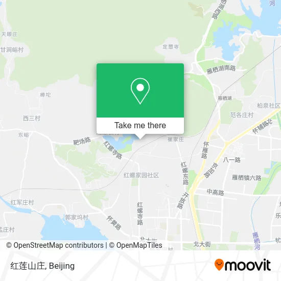 红莲山庄 map