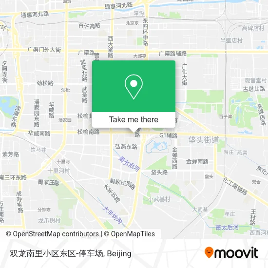 双龙南里小区东区-停车场 map