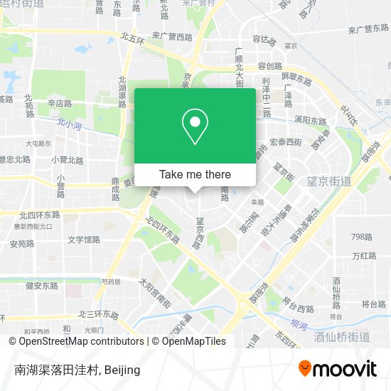 南湖渠落田洼村 map