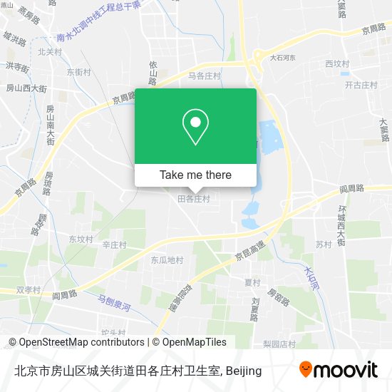 北京市房山区城关街道田各庄村卫生室 map