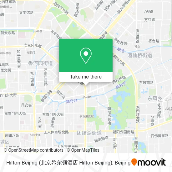 Hilton Beijing (北京希尔顿酒店 Hilton Beijing) map