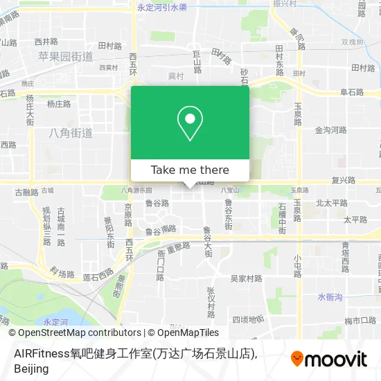 AIRFitness氧吧健身工作室(万达广场石景山店) map