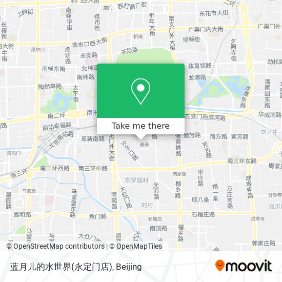 蓝月儿的水世界(永定门店) map
