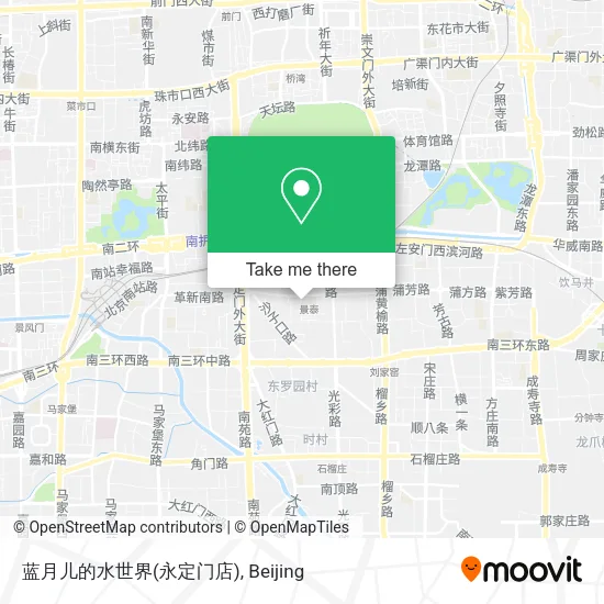 蓝月儿的水世界(永定门店) map