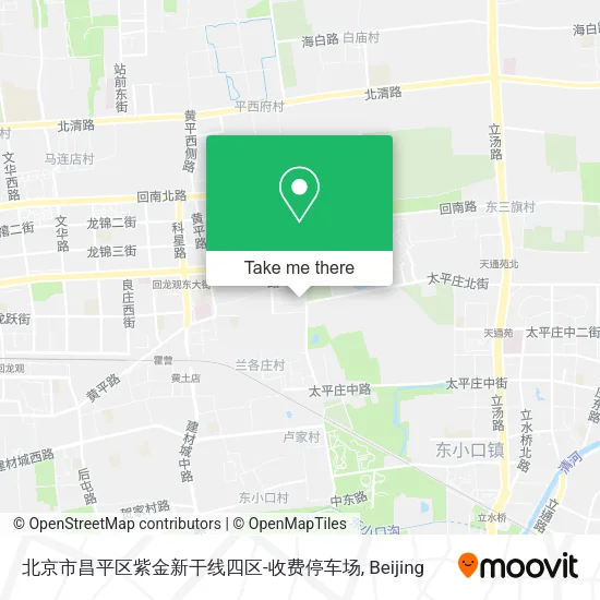 北京市昌平区紫金新干线四区-收费停车场 map