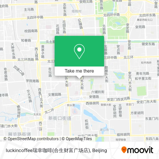 luckincoffee瑞幸咖啡(合生财富广场店) map