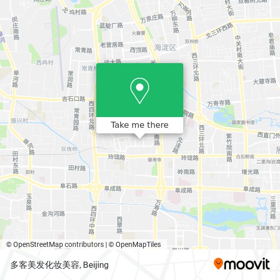 多客美发化妆美容 map