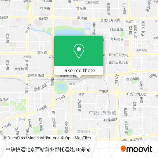 中铁快运北京西站营业部托运处 map