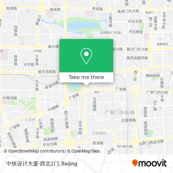 中铁设计大厦-西北2门 map