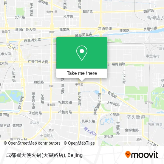 成都蜀大侠火锅(大望路店) map