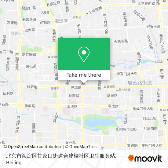 北京市海淀区甘家口街道合建楼社区卫生服务站 map