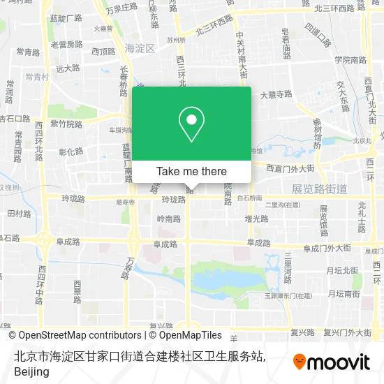 北京市海淀区甘家口街道合建楼社区卫生服务站 map