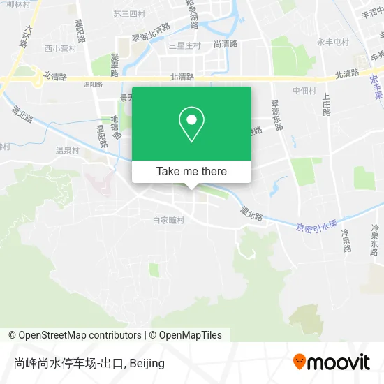 尚峰尚水停车场-出口 map