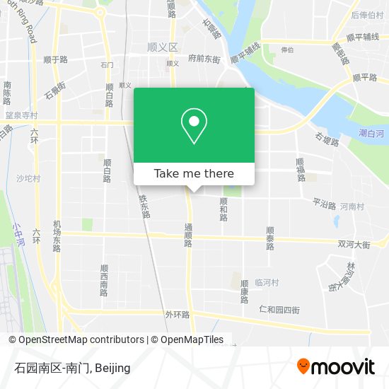 石园南区-南门 map
