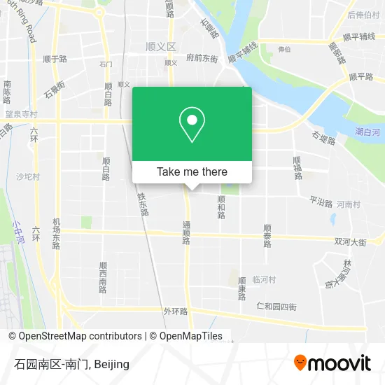 石园南区-南门 map