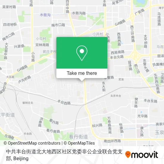 中共丰台街道北大地西区社区党委非公企业联合党支部 map