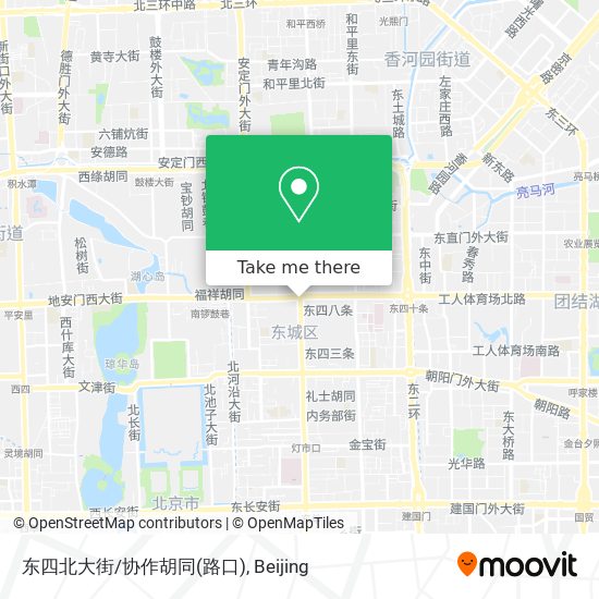 东四北大街/协作胡同(路口) map