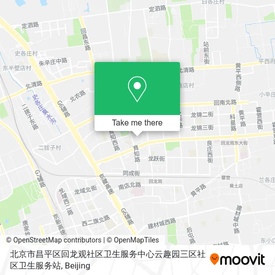 北京市昌平区回龙观社区卫生服务中心云趣园三区社区卫生服务站 map