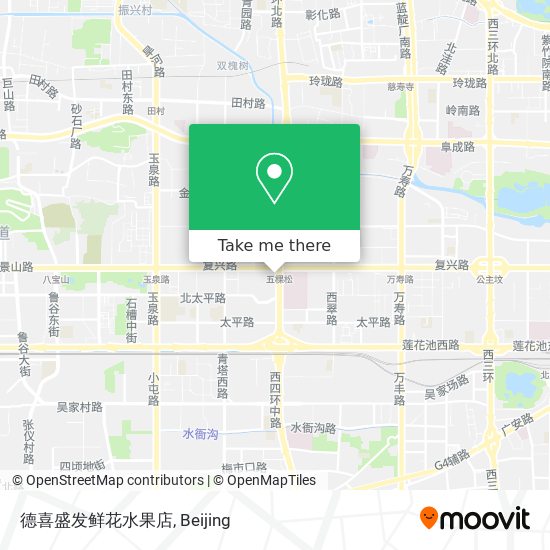 德喜盛发鲜花水果店 map